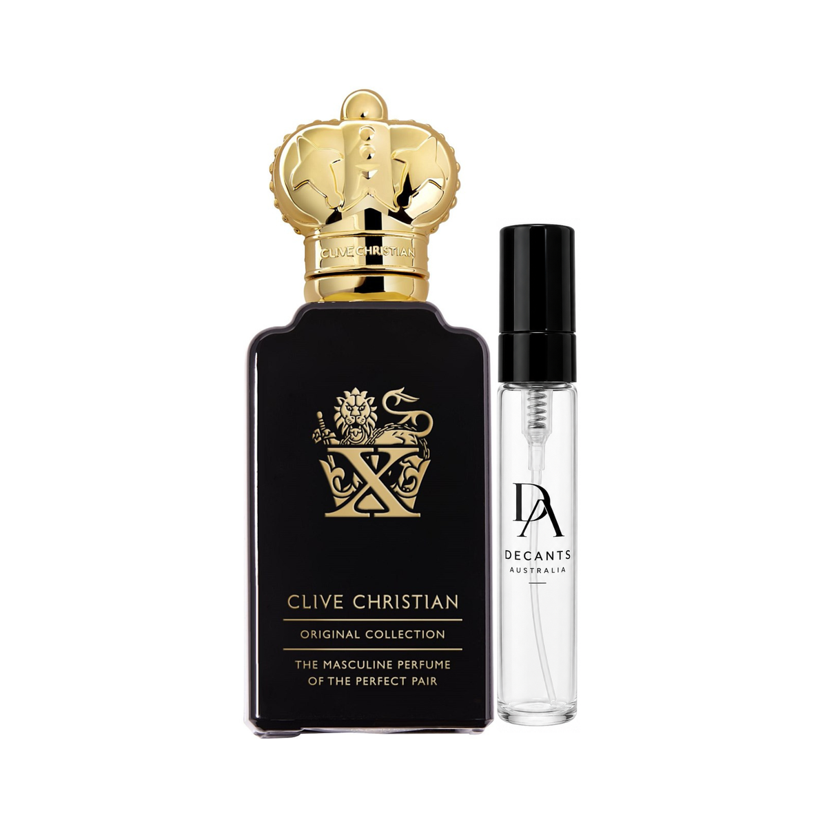 Clive Christian X Masculine sample decant in 2ml, 5ml and 10ml glass atomisers – Decants Australia