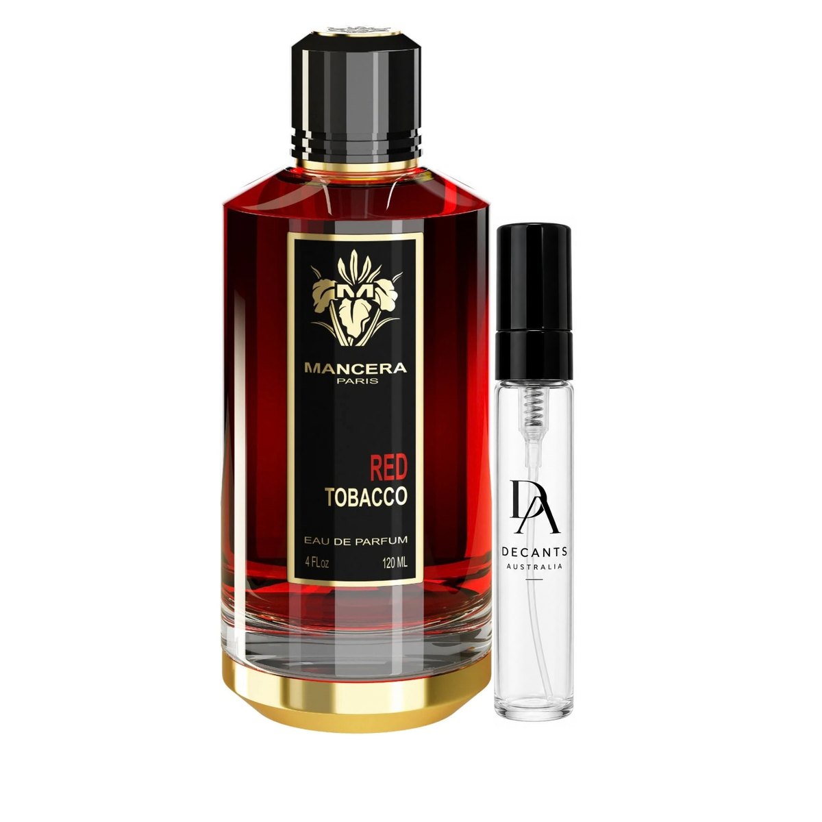 Mancera Red Tobacco sample decant in 2ml, 5ml and 10ml glass atomisers – Decants Australia