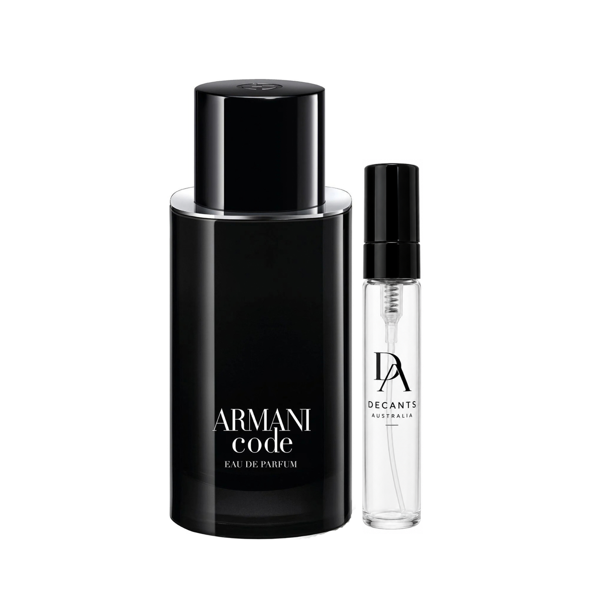 Giorgio Armani Code Parfum sample decant in 2ml, 5ml and 10ml glass atomisers – Decants Australia